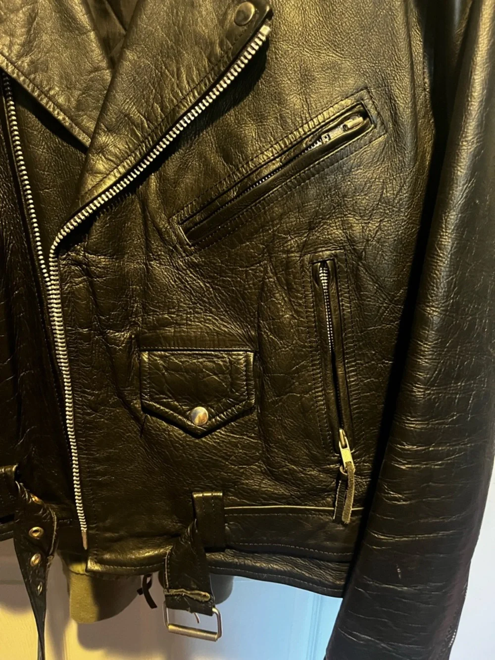 Black Motorcycle Jacket - Picture 4 of 9